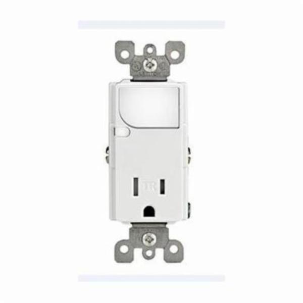 Leviton Combination Device Switch Decora Tr Outlet & Led T6525-W